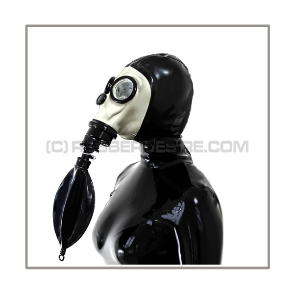 Deluxe FASER gasmask-zipperhood-system HEAVY-F with rebreathing-bag-set